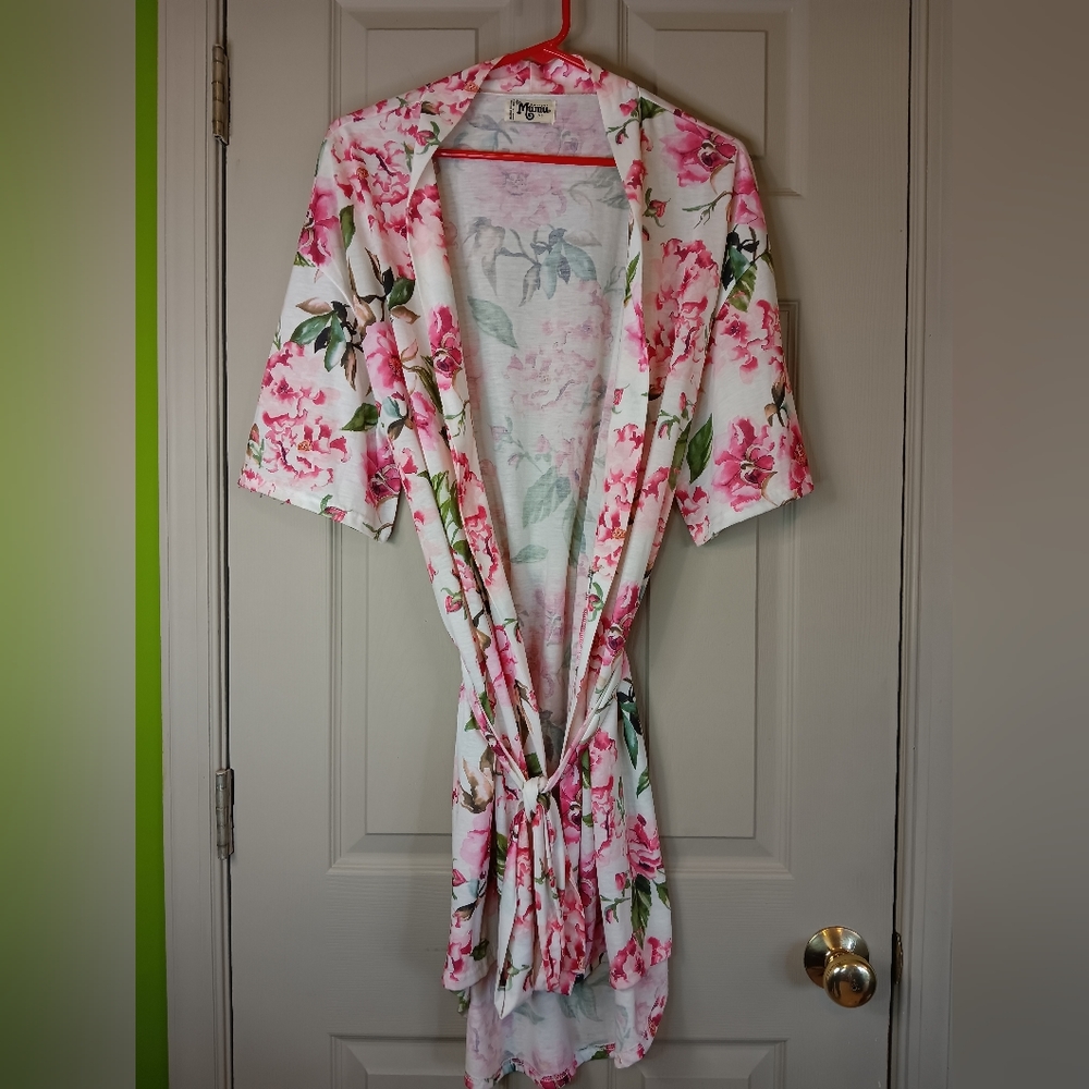 Show Me Your Mumu - Floral Belted Robe - One Size